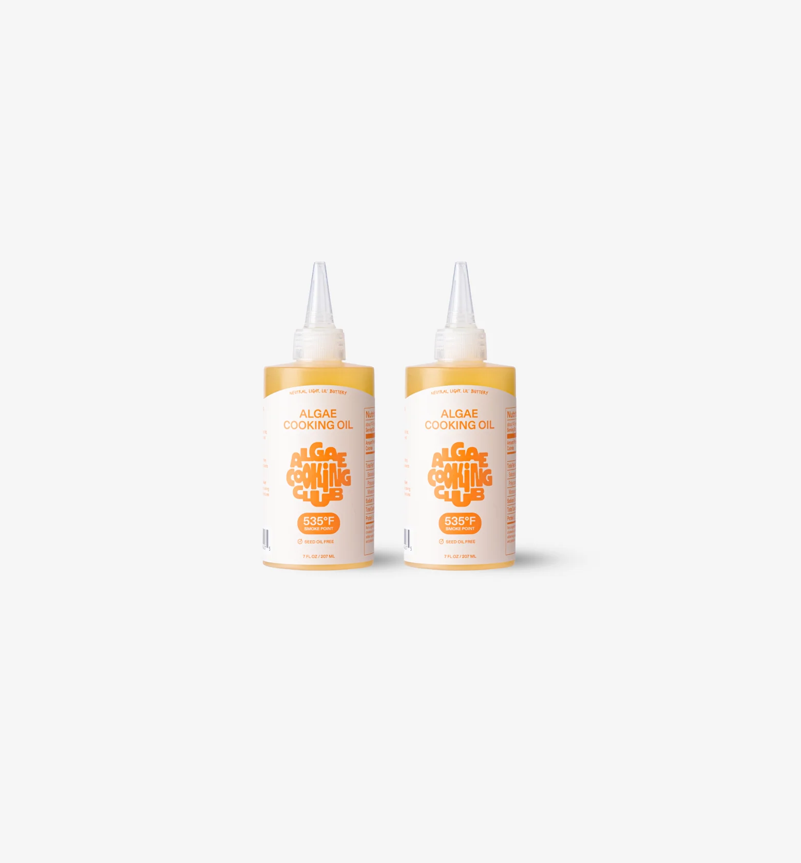 Algae Cooking Club - Algae Cooking Oil - 7 oz - Squeeze Bottle - 2 Pack