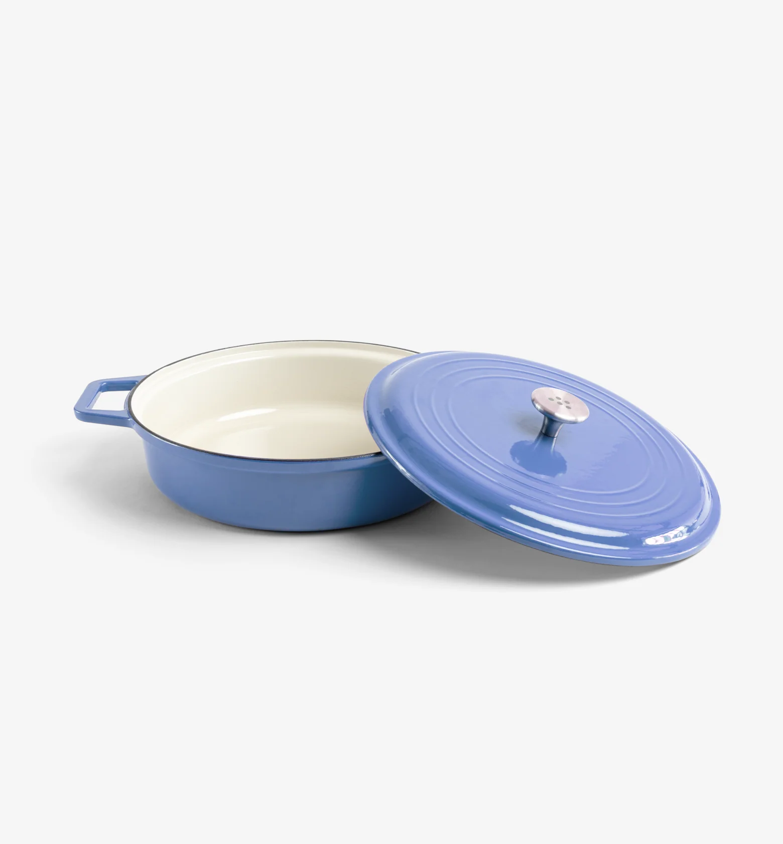 5.5 QT Enamel Cast-Iron Braiser - Final Sale - Image 6
