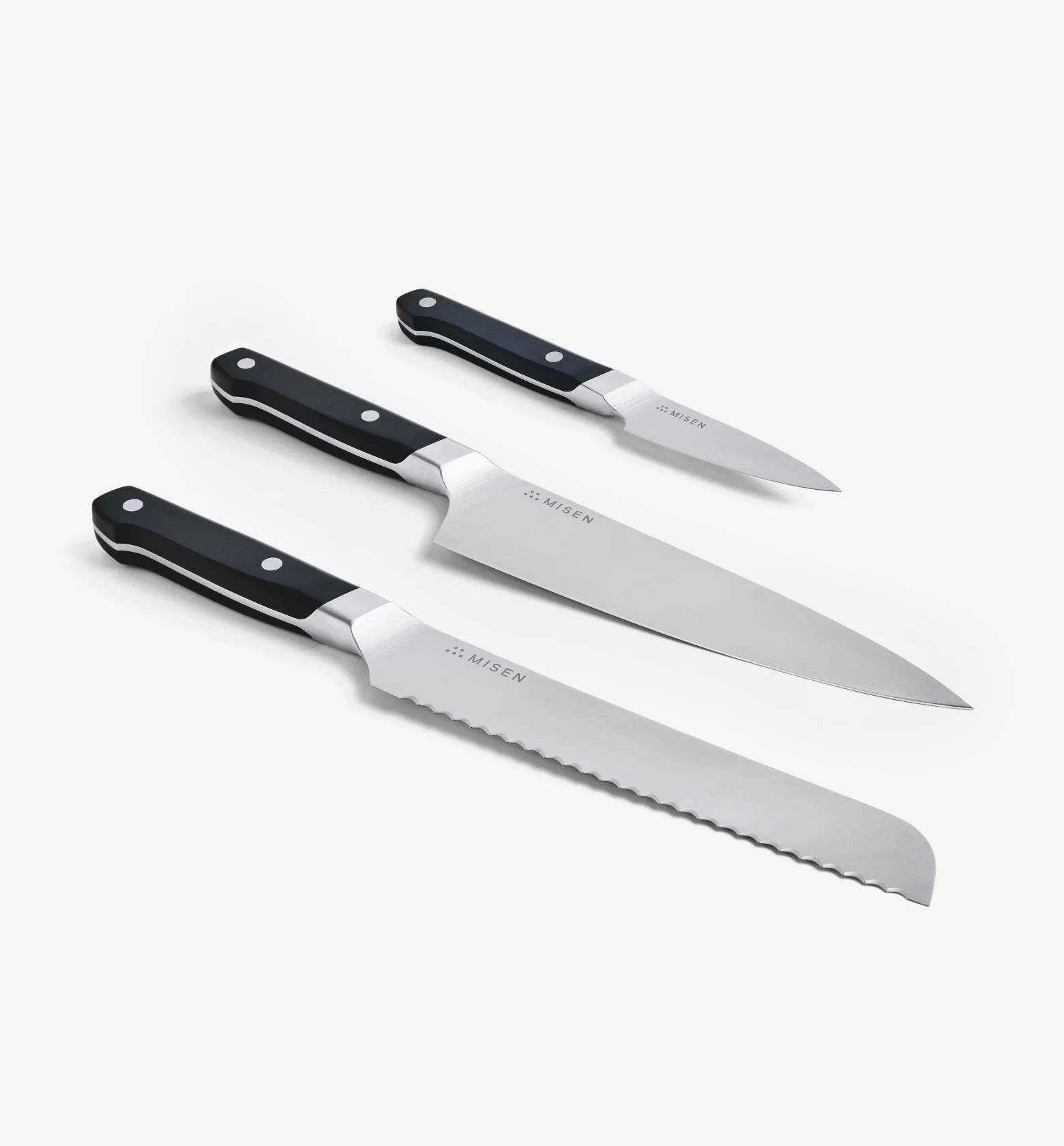 3-Piece Knife Set (ACUTO440) - Black - Image 2