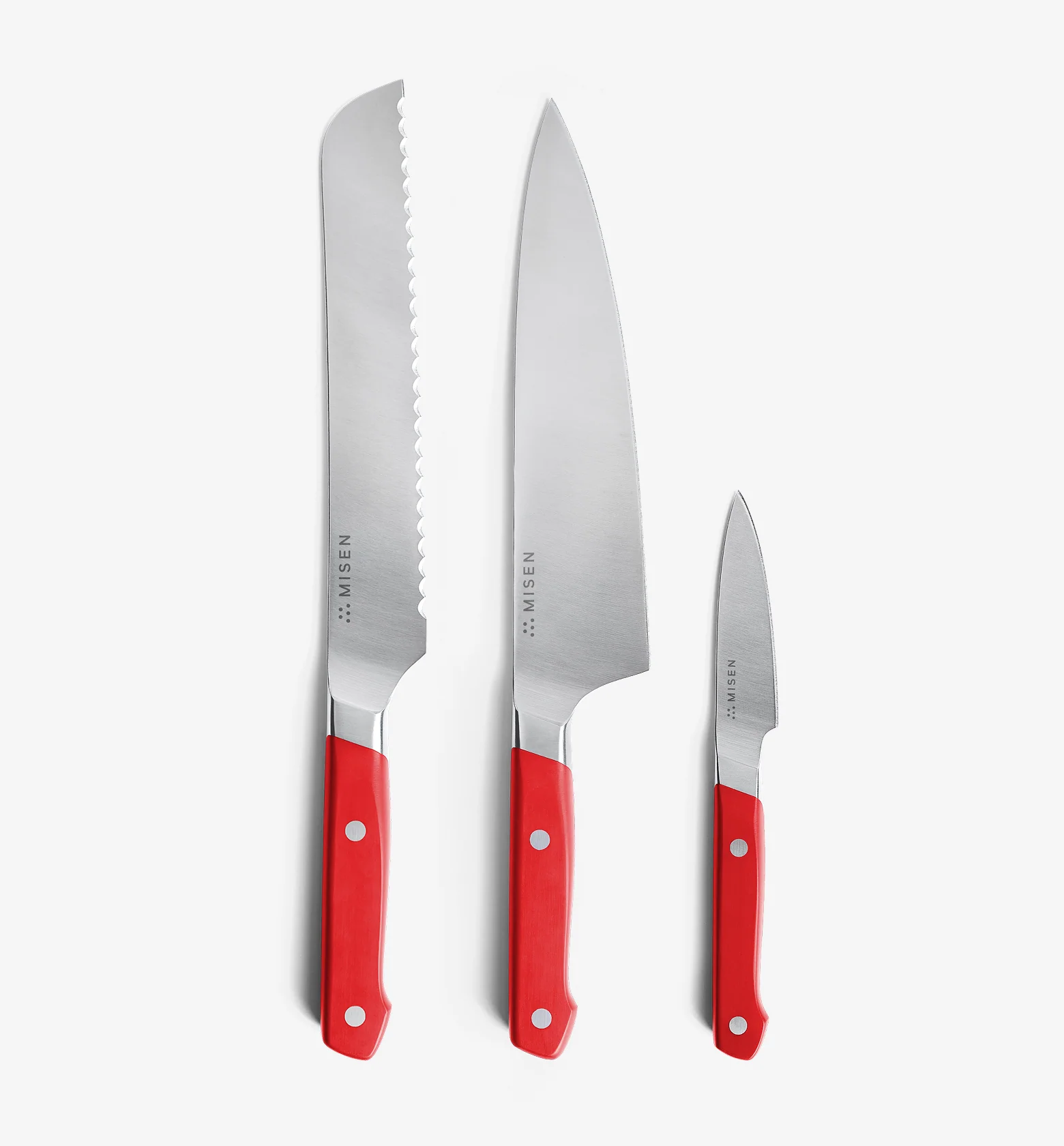 3-Piece Knife Set (ACUTO440) - Red