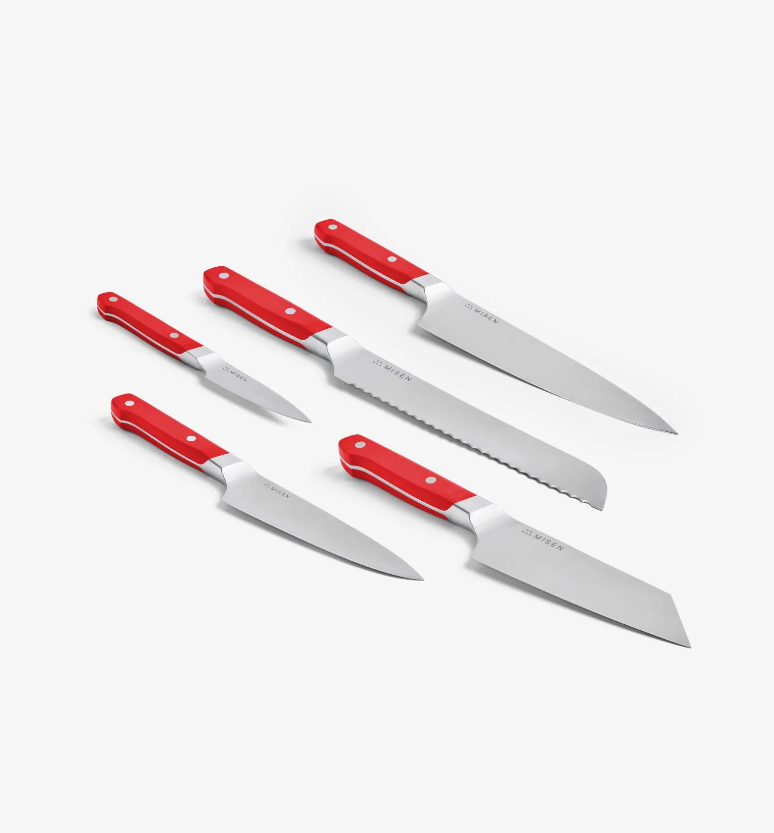 5-Piece Knife Set (ACUTO440) - Red - Image 2