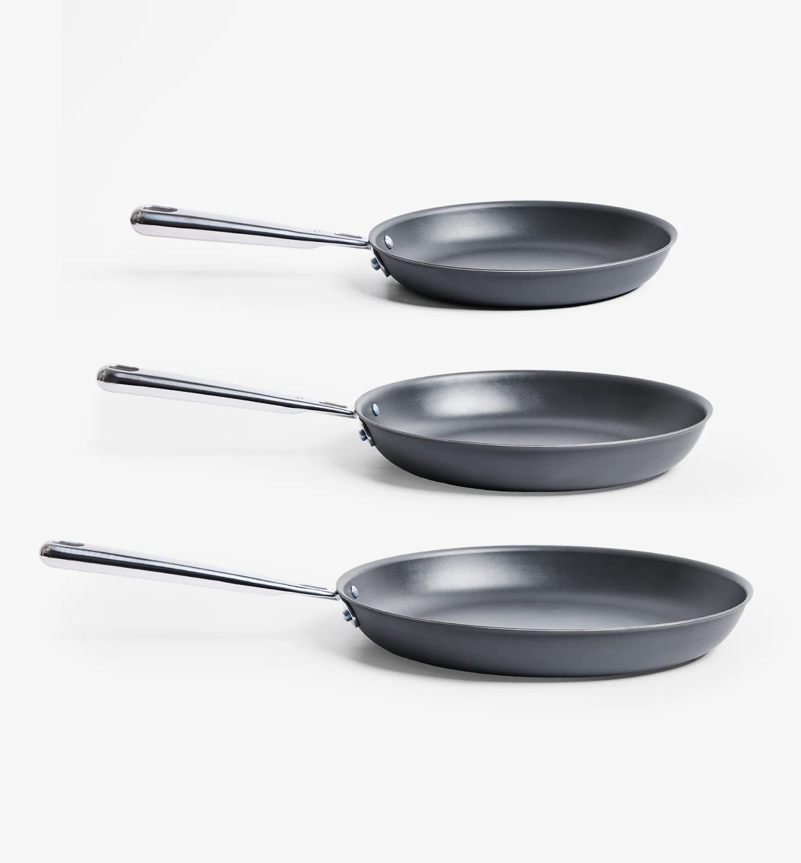 8" + 10" + 12" Pre-Seasoned Carbon Steel Frying Pan - Image 3