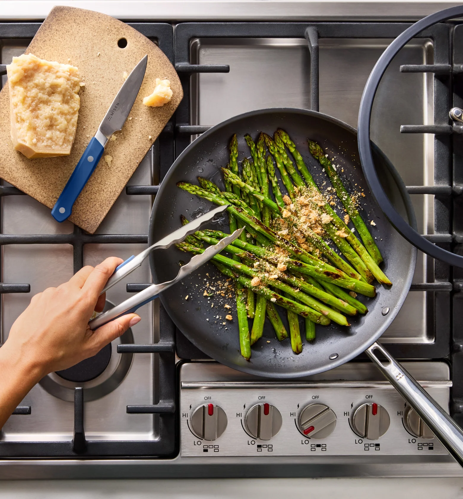 10" + 12" Pre-Seasoned Carbon Steel Frying Pan - Image 5