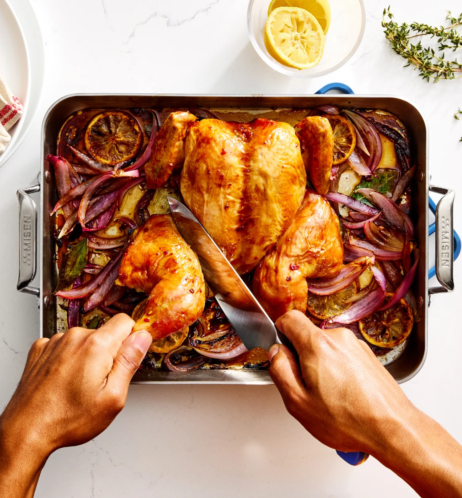 13" Stainless Steel Roasting Pan - Image 5