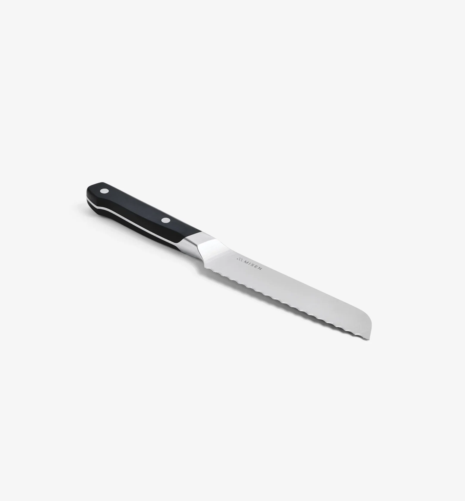 5" Serrated Knife (ACUTO440) - Black - Image 2