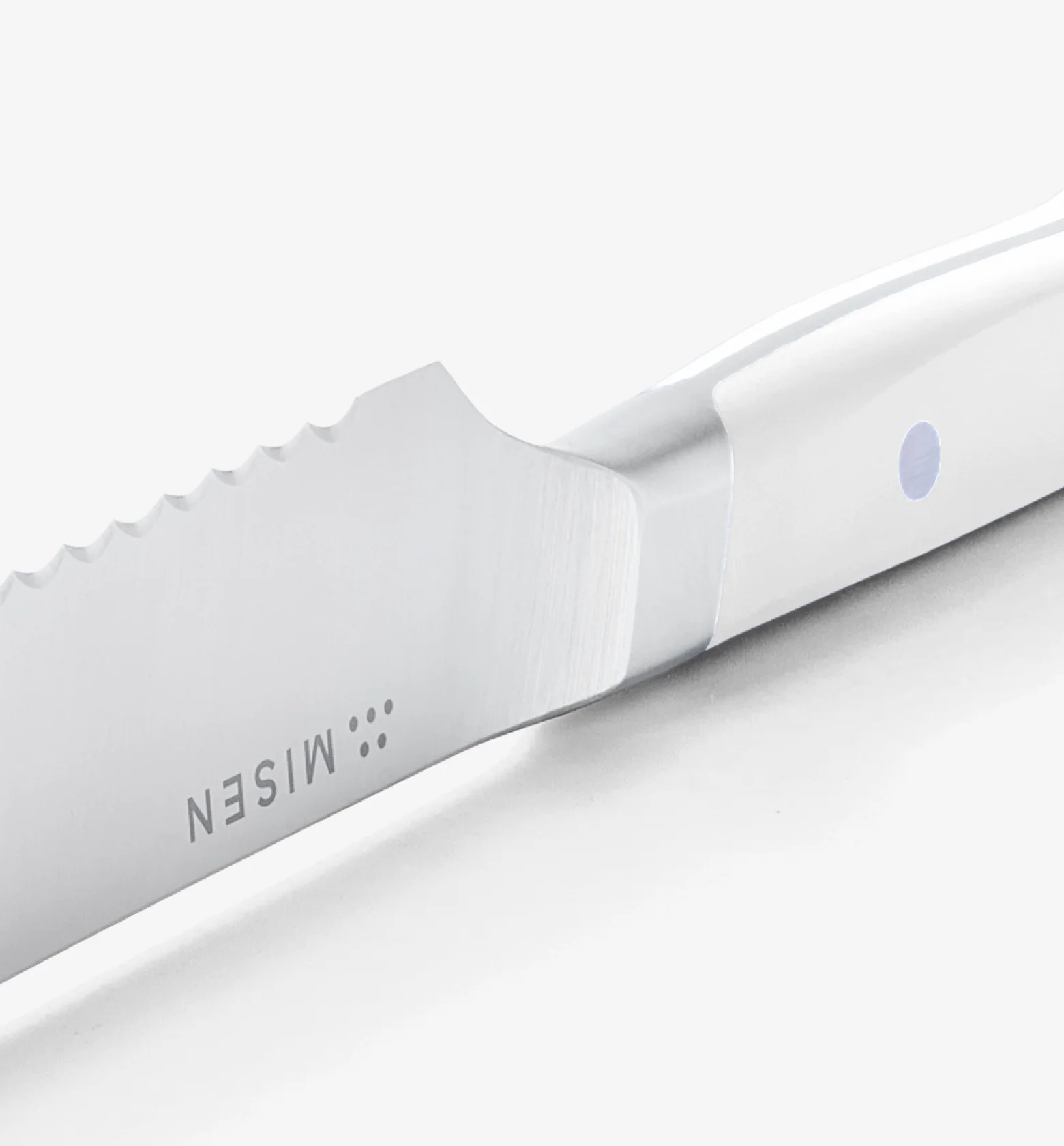 8" Serrated Knife (ACUTO440) - White - Image 3