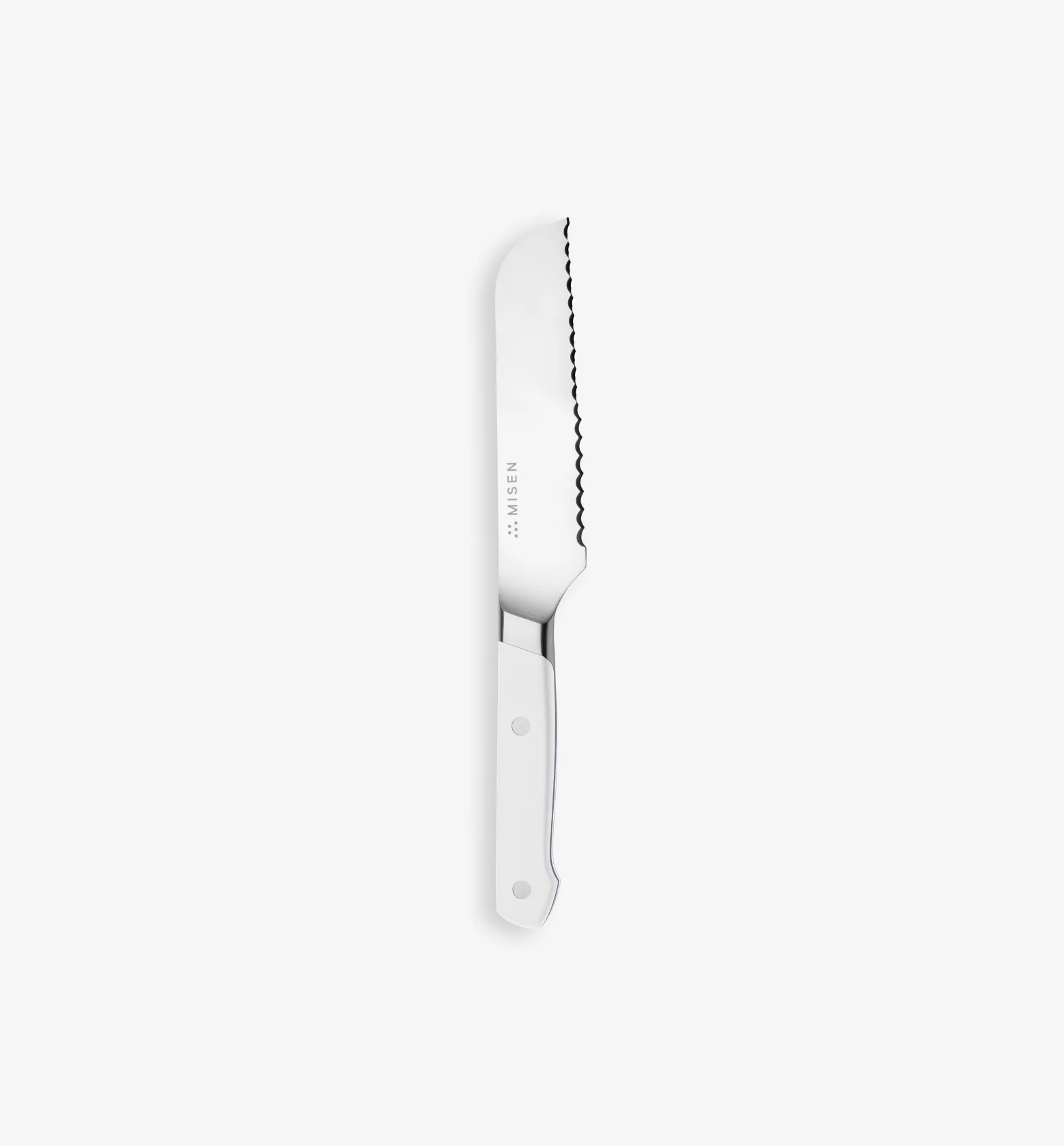 5" Serrated Knife (AUS-8) - Final Sale - White