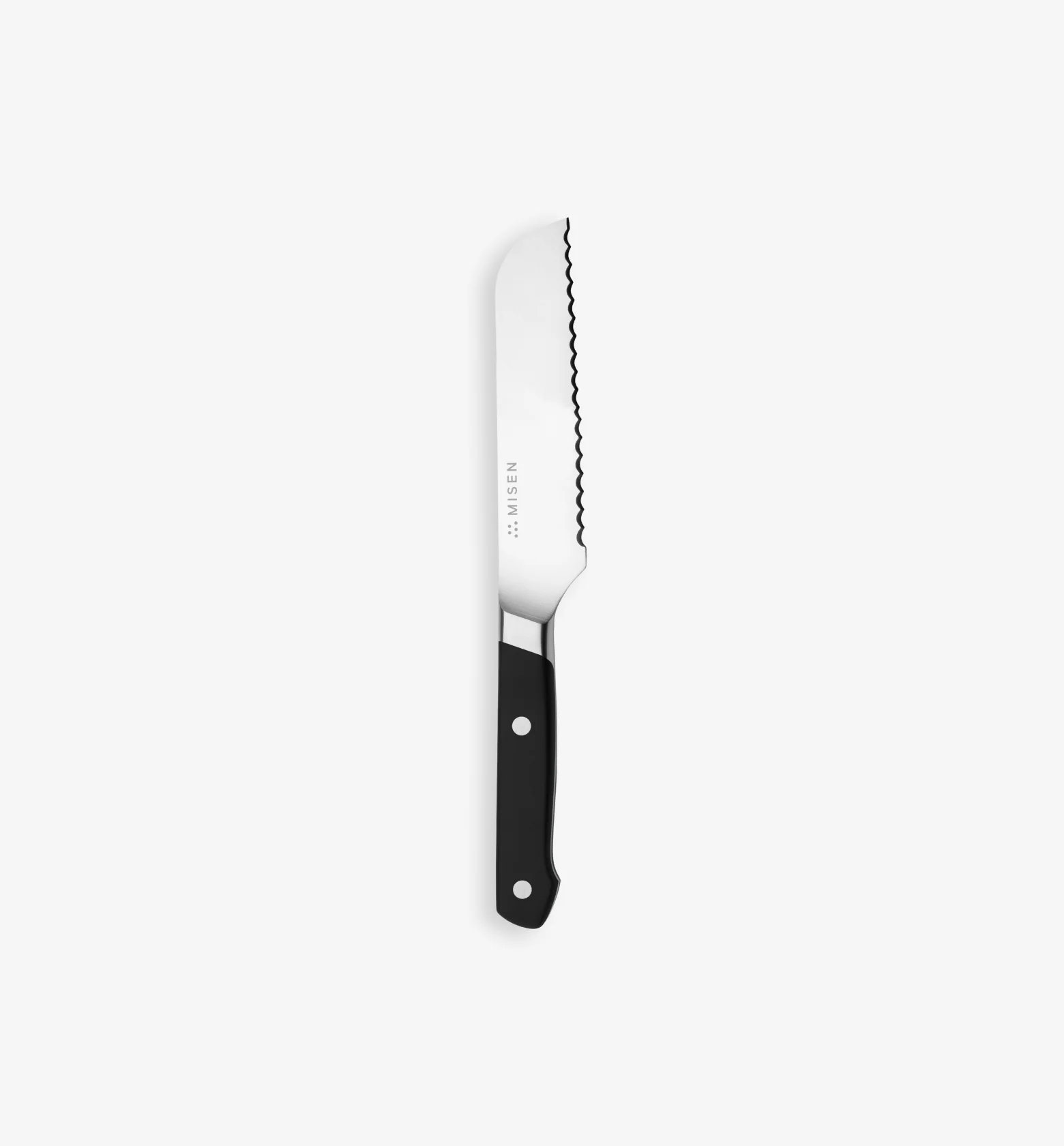 5" Serrated Knife (AUS-8) - Final Sale - Black
