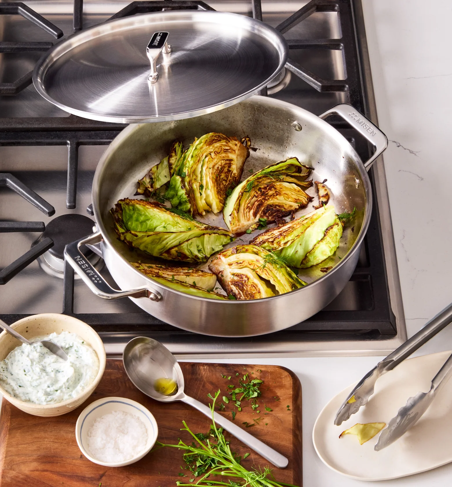 6 QT Stainless Steel Braiser - Image 4