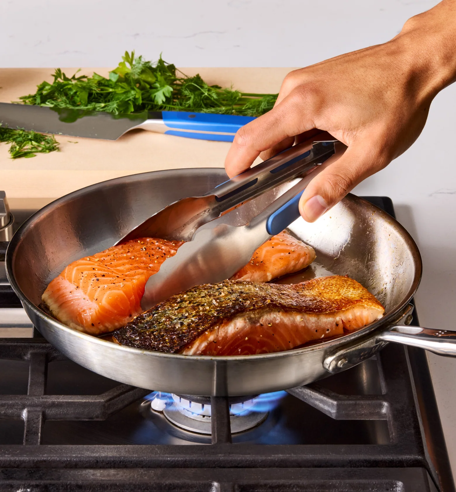 10" Stainless Steel Frying Pan - Image 4