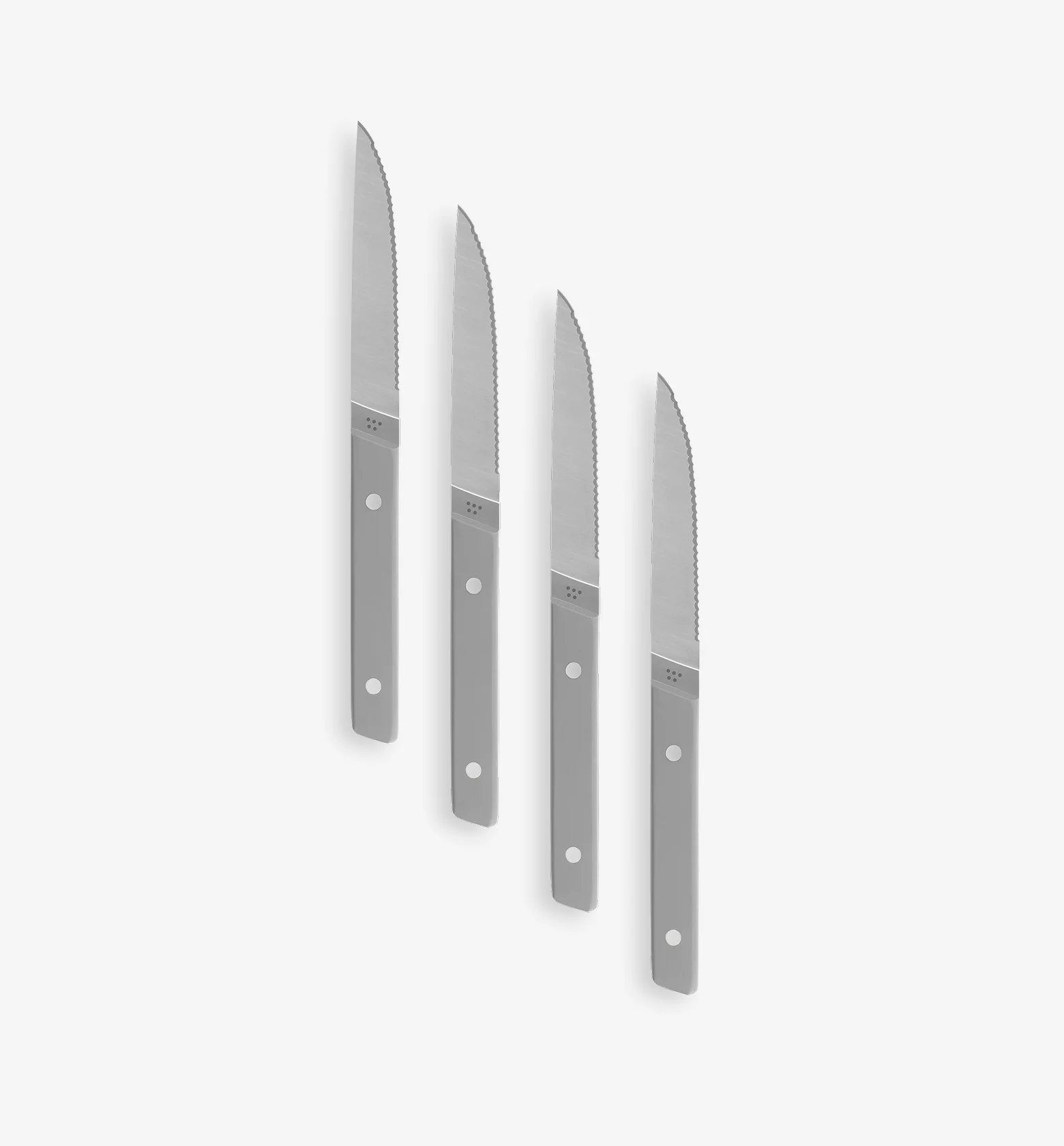 4-Piece Serrated Steak Knives (German Steel) - Final Sale - Gray