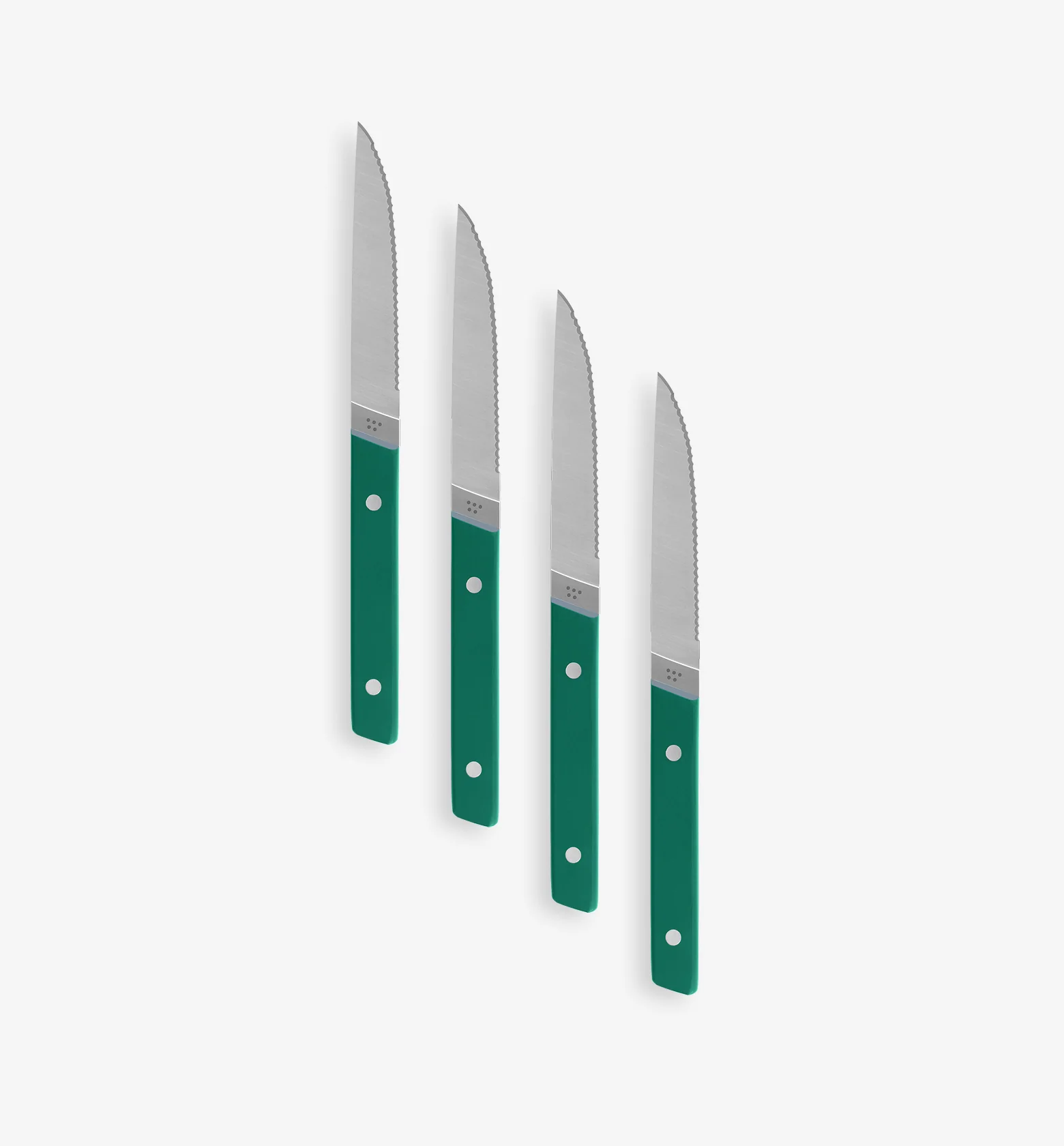 4-Piece Serrated Steak Knives (German Steel) - Final Sale - Green