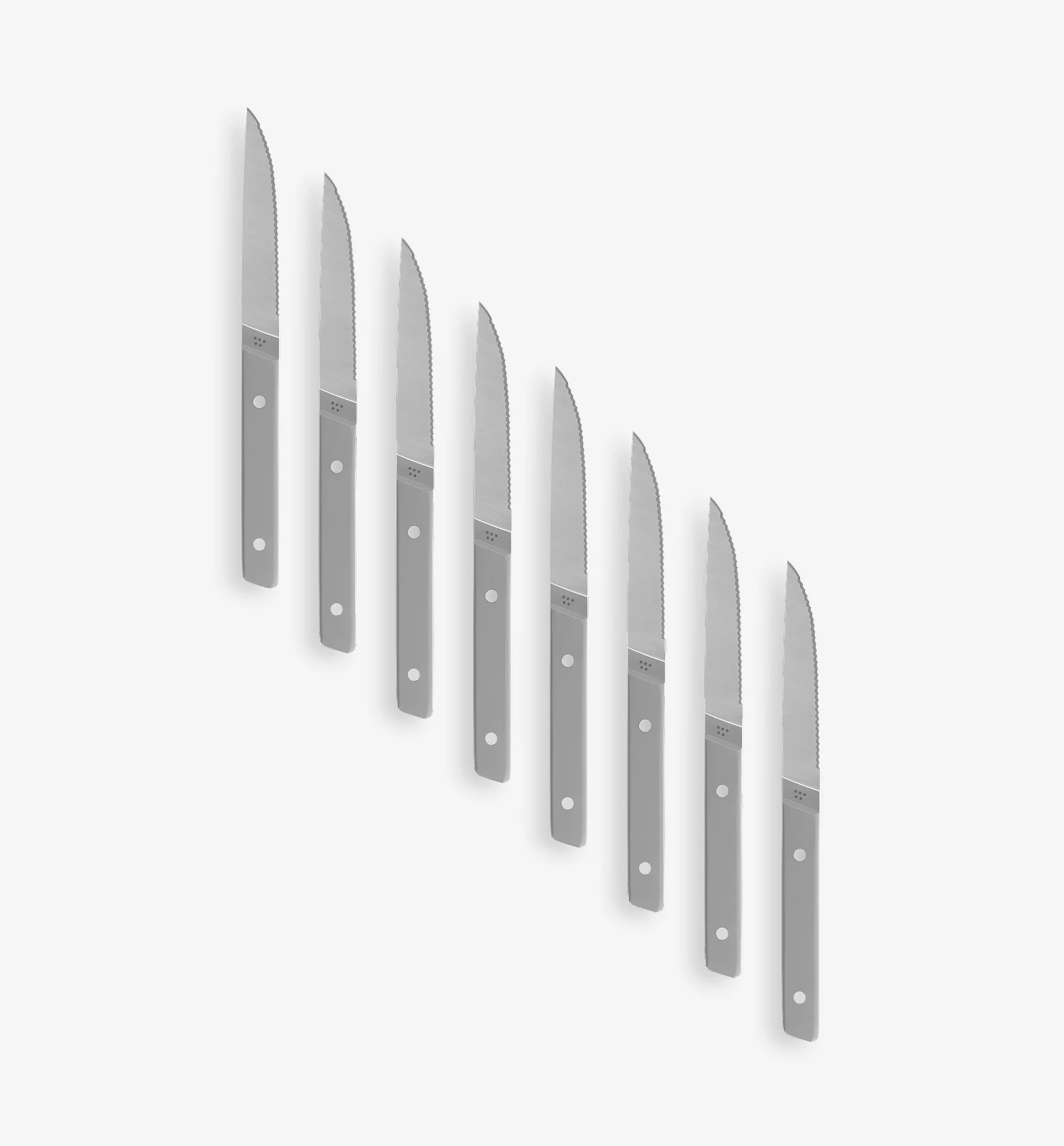 8-Piece Serrated Steak Knives (German Steel) - Final Sale - Gray