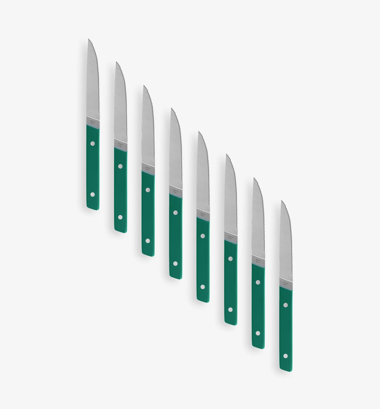 8-Piece Serrated Steak Knives (German Steel) - Final Sale - Green