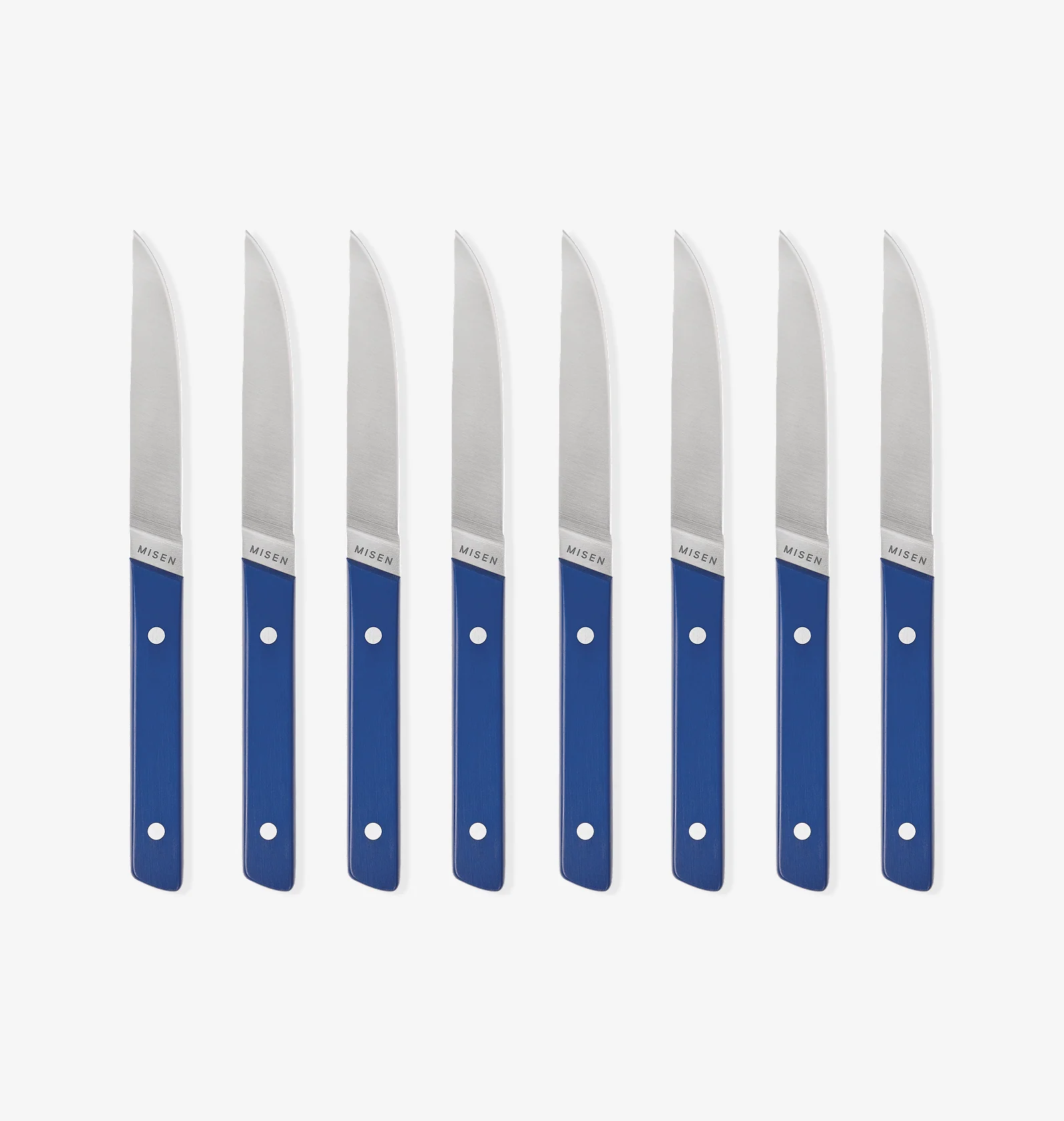 8-Piece Straight-Edge Steak Knives (ACUTO440) - Blue