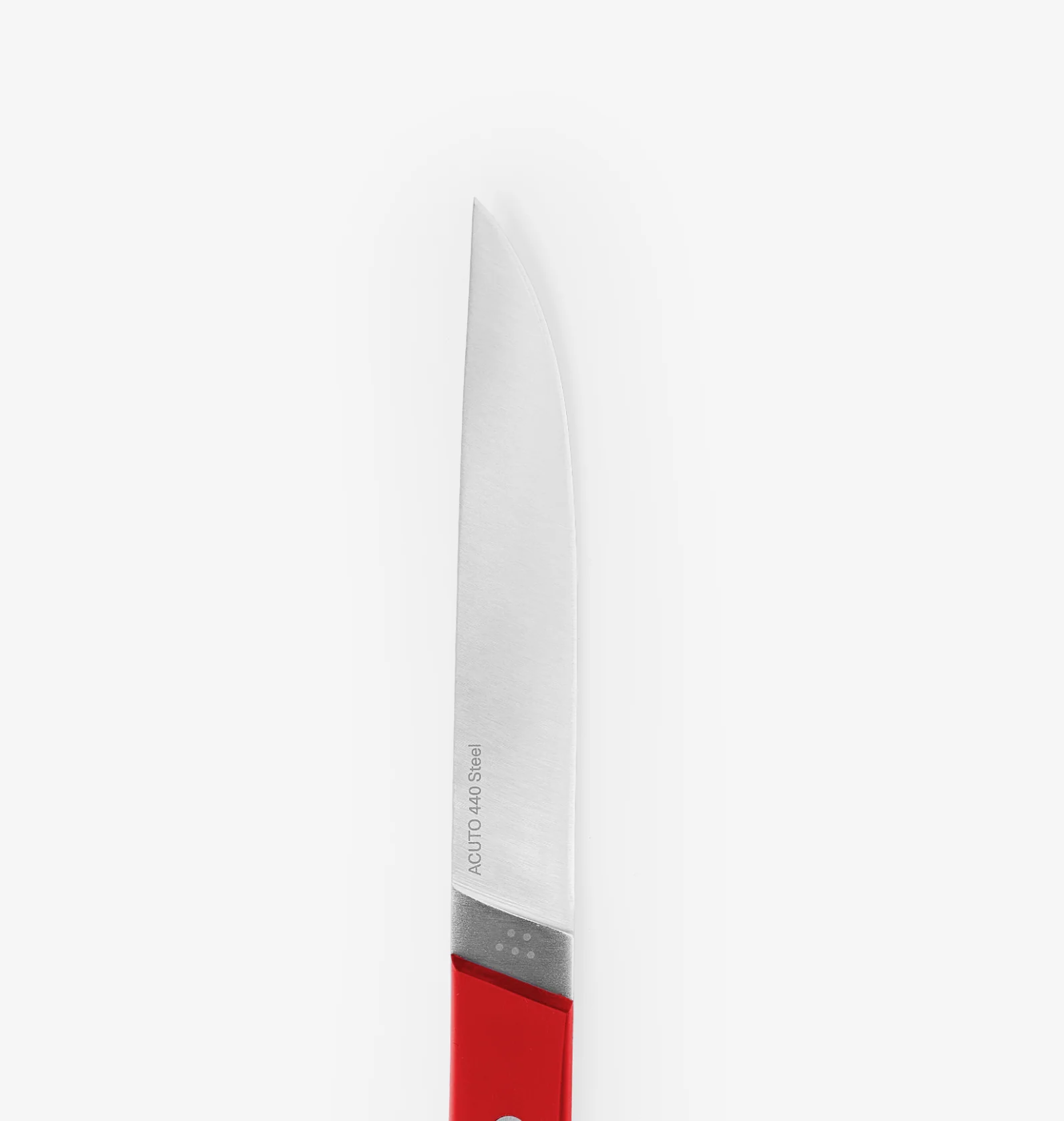 4-Piece Straight-Edge Steak Knives (ACUTO440) - Red - Image 3