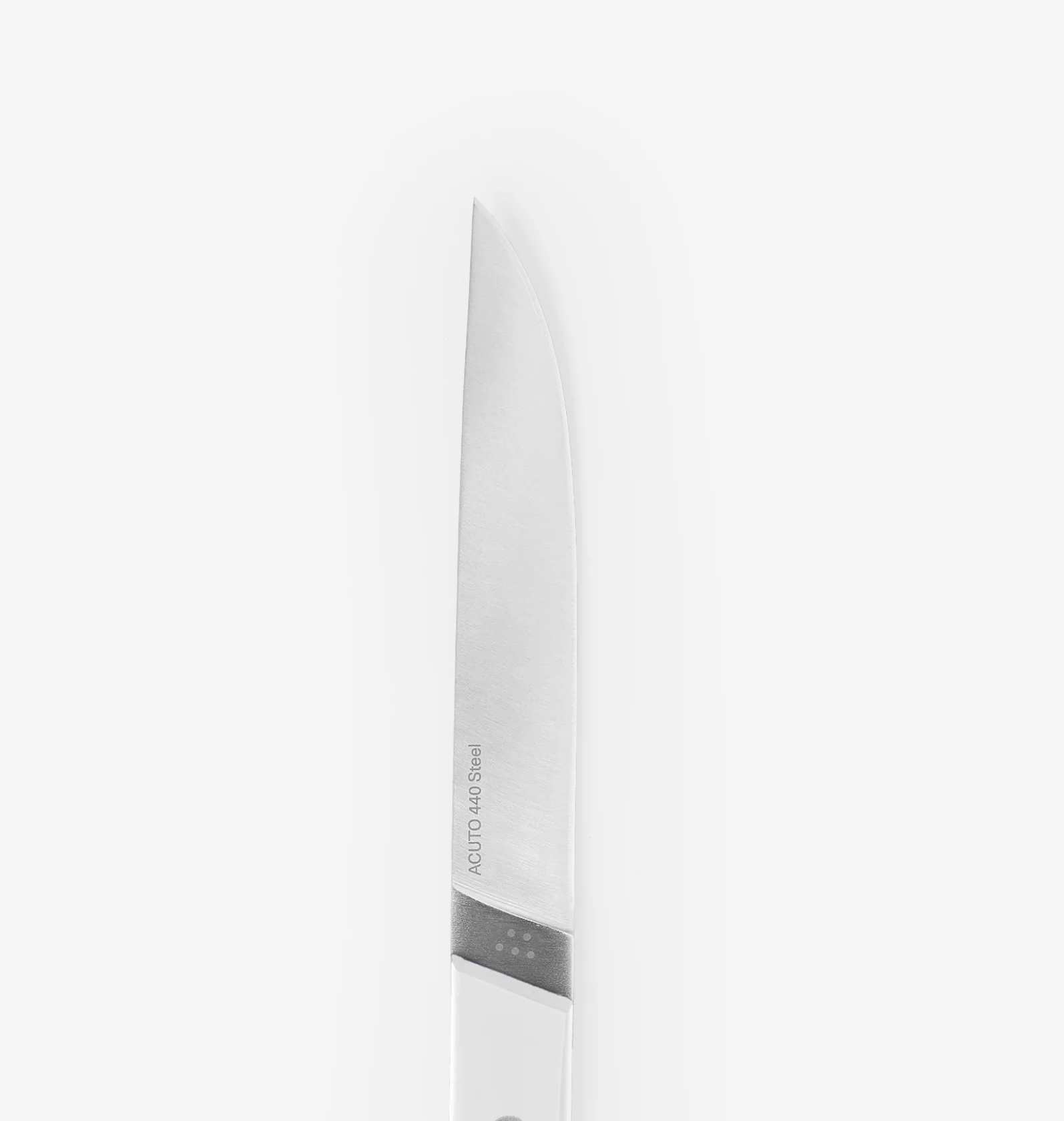 4-Piece Straight-Edge Steak Knives (ACUTO440) - White - Image 3